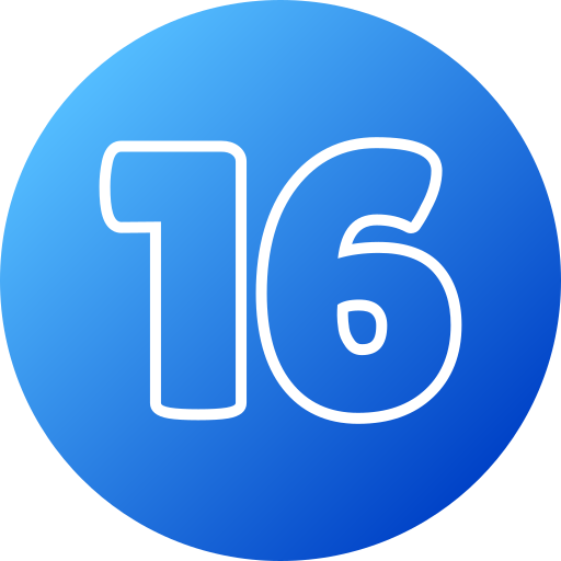 16 grátis ícone