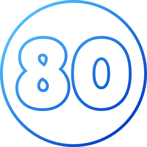 80 icono gratis