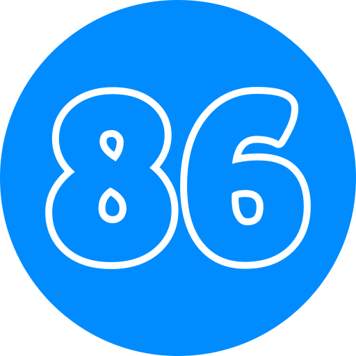 86 icono gratis