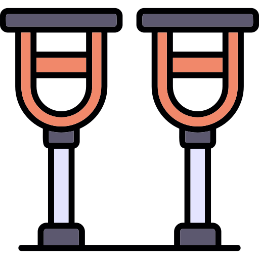 béquilles Icône gratuit