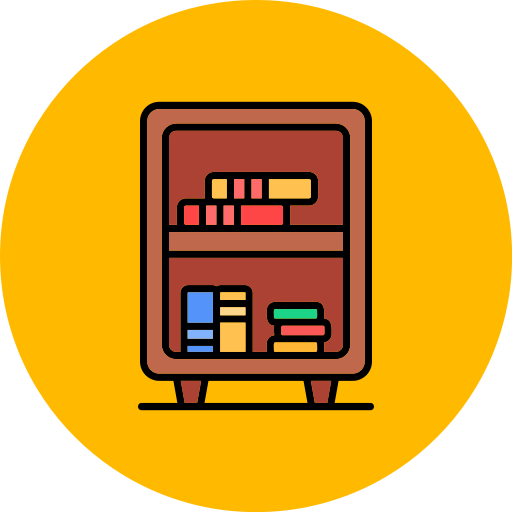 Bookshelf free icon