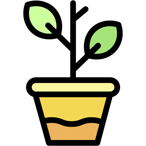 Горшок для растений бесплатно иконка
