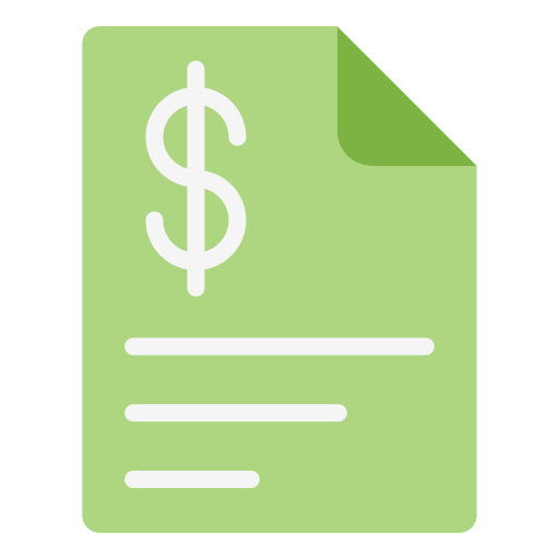 Paper bills free icon