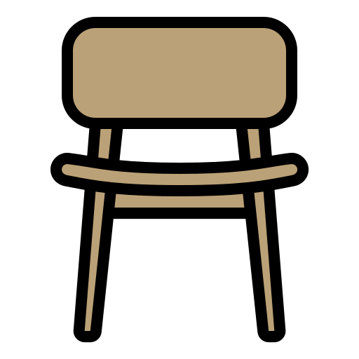 Dining chair - Free furniture and household icons