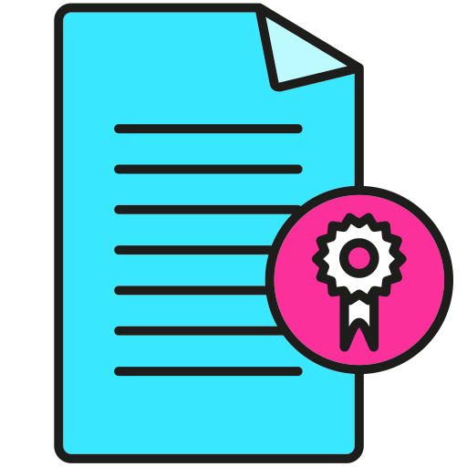 certificado icono gratis