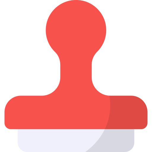 sello de goma icono gratis