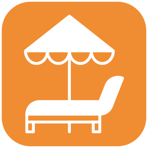 cama solar icono gratis