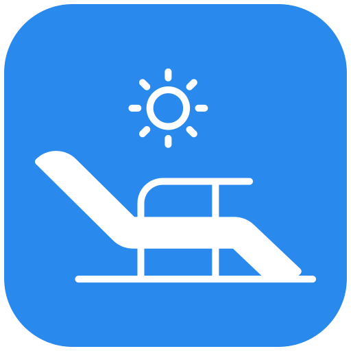 cama solar icono gratis