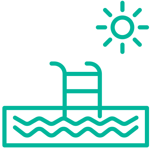 piscina grátis ícone