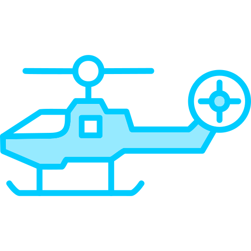 helicóptero de combate icono gratis