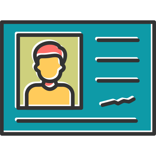 tarjeta de identificación icono gratis