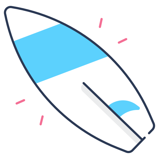 tabla de surf icono gratis