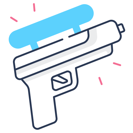 pistola de agua icono gratis