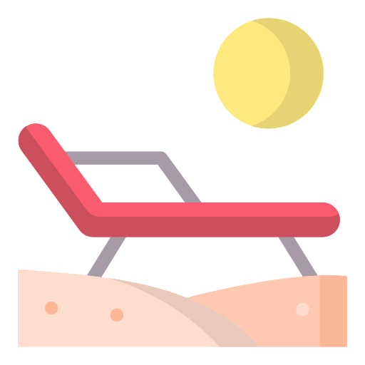 cama solar icono gratis