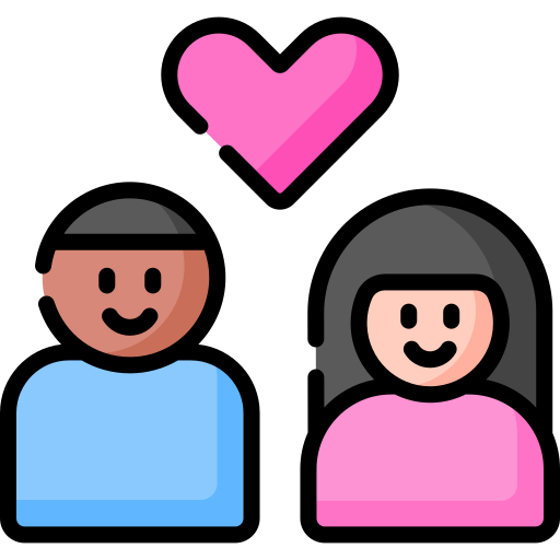 Heterosexual - Free love and romance icons