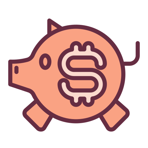 Piggy bank free icon
