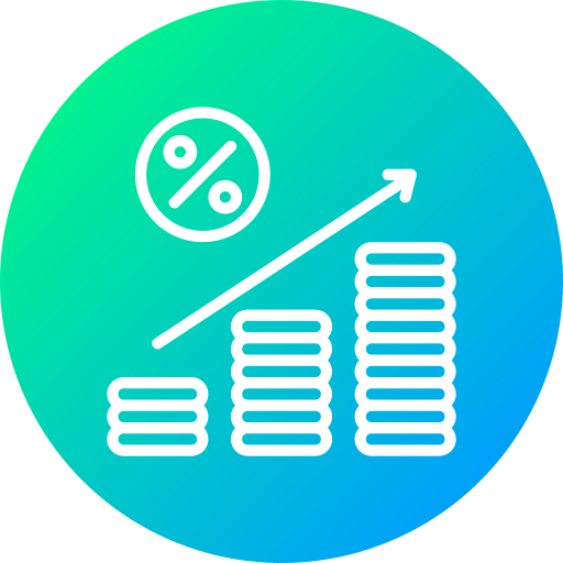 interés icono gratis