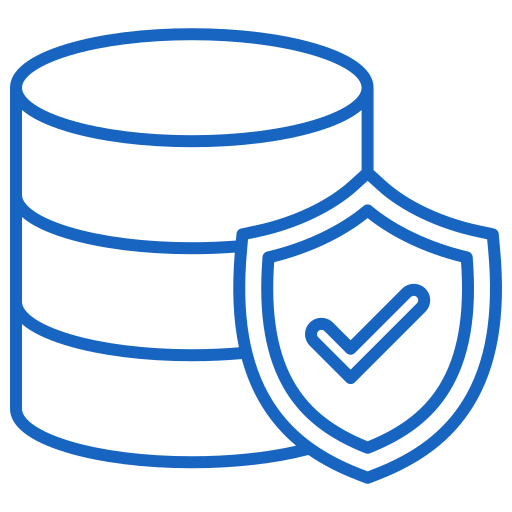 seguridad de datos icono gratis