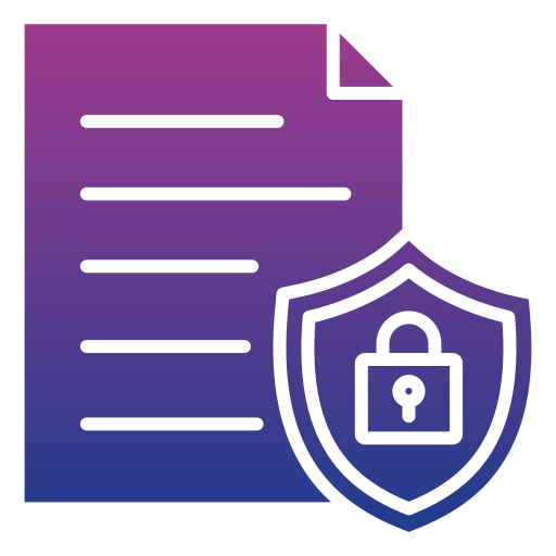 privacidad de datos icono gratis