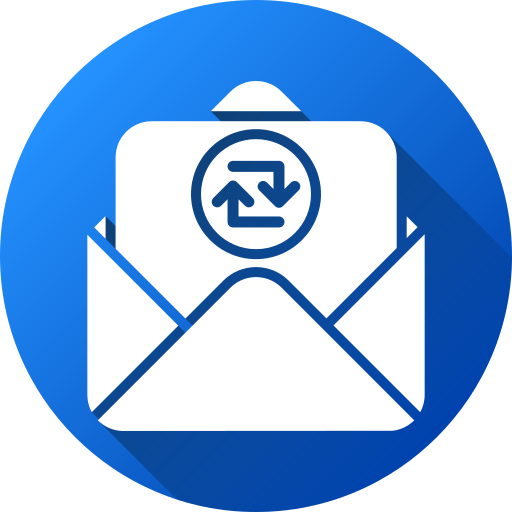 intercambiar correos icono gratis