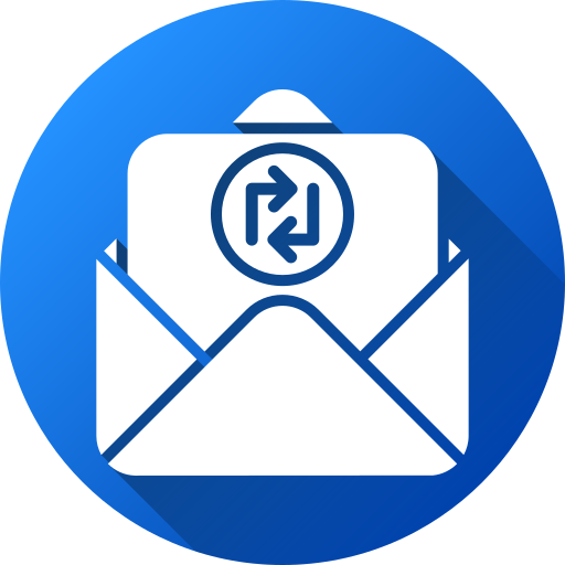 intercambiar correos icono gratis