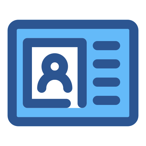 Удостоверение личности бесплатно иконка