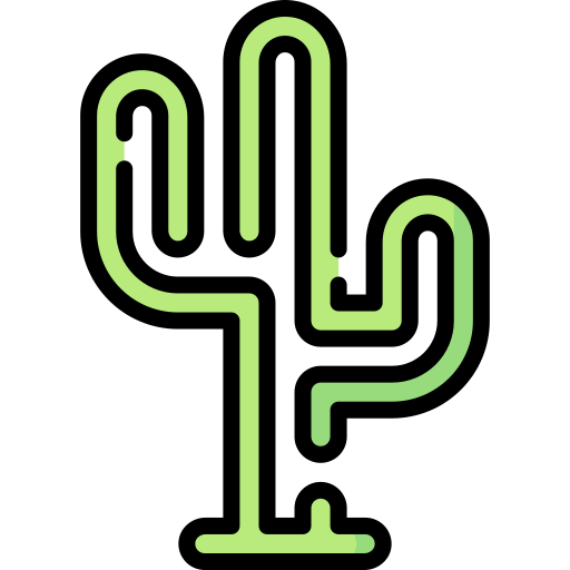 cactus de neón icono gratis