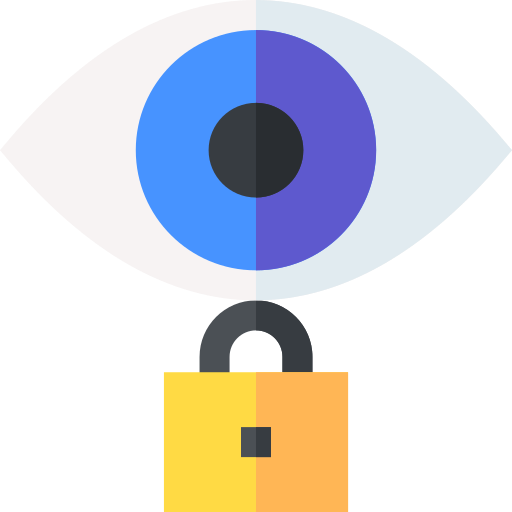 identificación ocular icono gratis