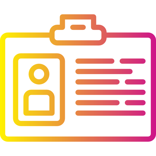 tarjeta de identificación icono gratis