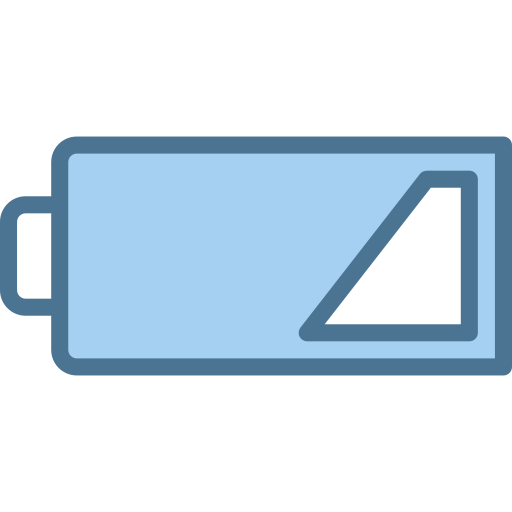 batería baja icono gratis
