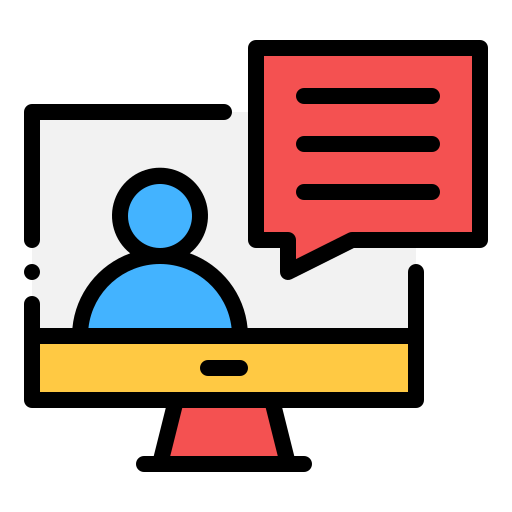 video conferencia icono gratis