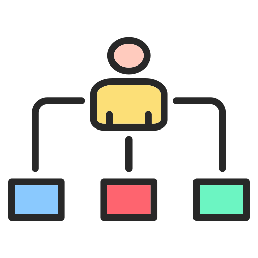 estructura de organización icono gratis