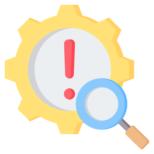 análisis de riesgo icono gratis