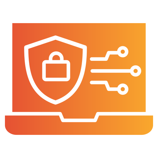 la seguridad cibernética icono gratis