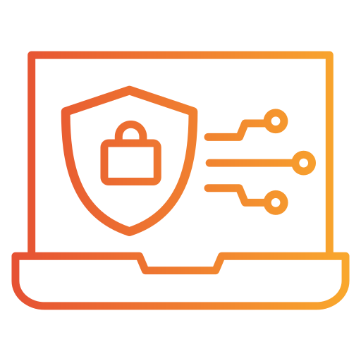 la seguridad cibernética icono gratis