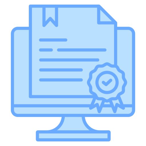 certificado icono gratis