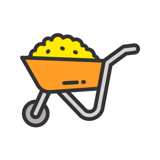 Wheelbarrow free icon