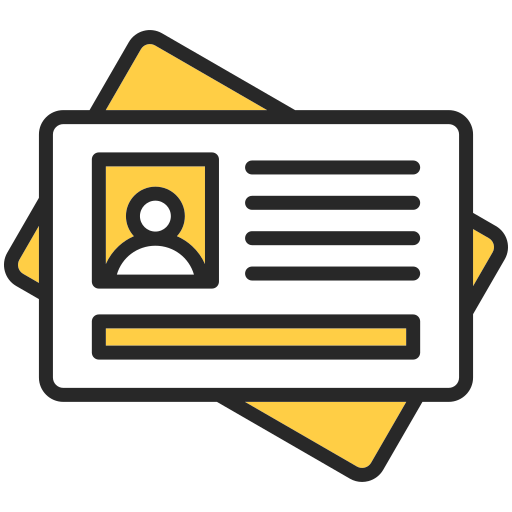 tarjeta de identificación icono gratis