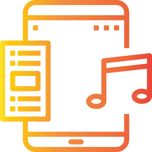 música y multimedia icono gratis