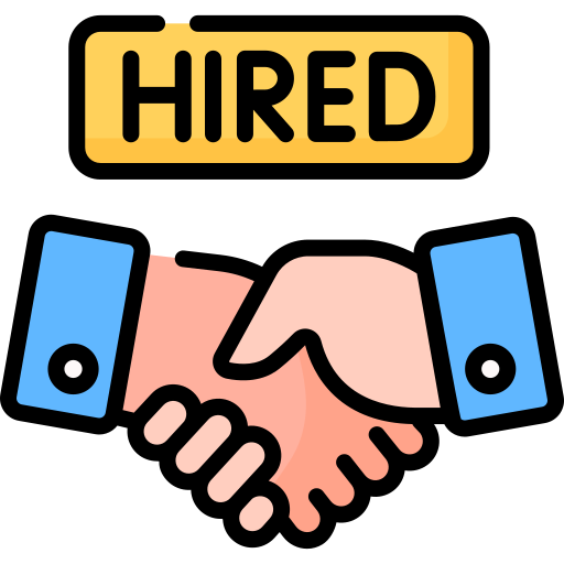 nueva contratación icono gratis