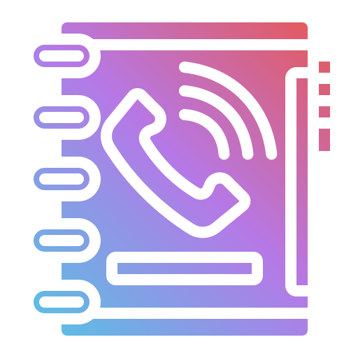 directorio telefónico icono gratis