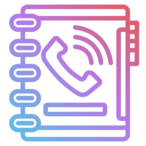 directorio telefónico icono gratis