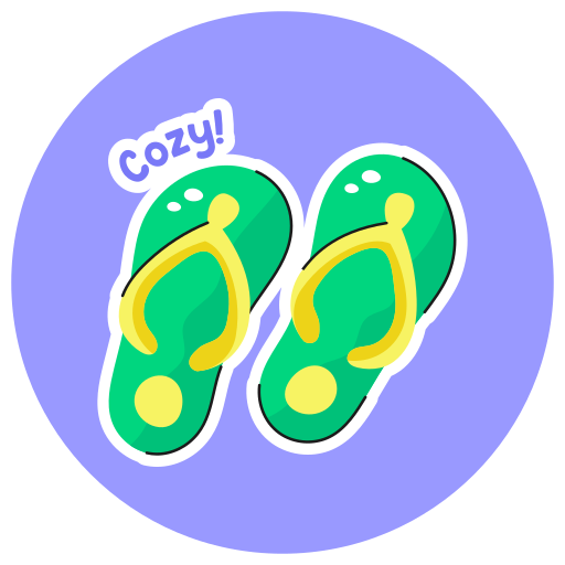 Slippers Stickers - Free holidays Stickers