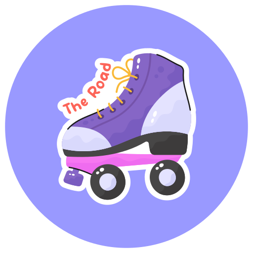 Roller skate free sticker Roller skate free sticker