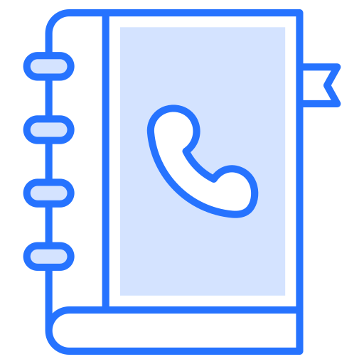 libreta de contactos icono gratis