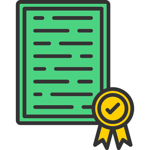 certificado icono gratis