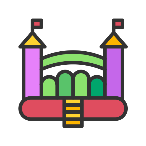 castillo inflable icono gratis