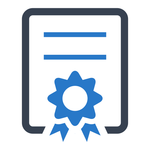 certificado icono gratis