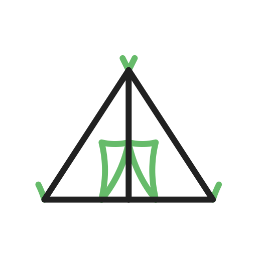 carpa para camping icono gratis