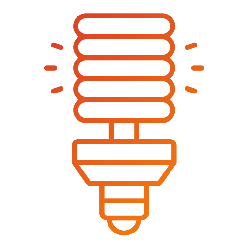Fluorescent bulb free icon